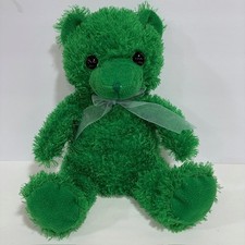 Green Teddy Bear Plush Stuffed Animal Toy 11"