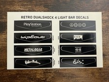 CALCOMANÍAS DE COLECCIÓN BARRA DE LUZ PS4 Metal Gear Solid, Doom Okami Parappa Wipeout