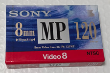 Sony P6-120MP 8mm Video Cassette Tapes 120 Min 8 Metal MP New Sealed