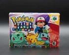 Pokemon Puzzle League Nintendo 64 N64 COMPLETE CIB All Inserts Authentic Tested!