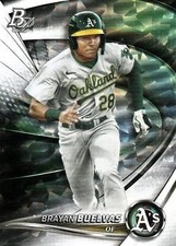 Brayan Buelvas 2022 Bowman Platinum #TOP-68 Ice Foilboard Athletics