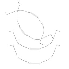 4 Pcs Bucket Wire Handle Replacement Metal Handles Bronze Toilet Grip