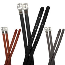 Super Soft Triple Layer Riveted English Stirrup Leathers with One Year Warranty