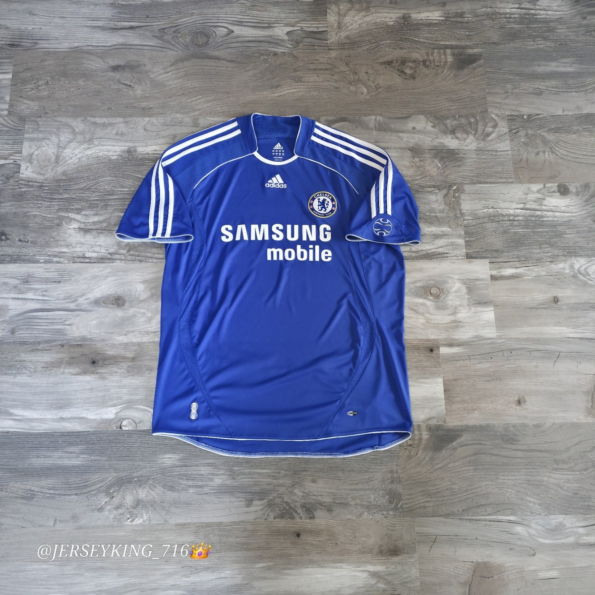 Adidas Chelsea FC Arjen Robben #16 2006-2008 Home Blue Jersey EPL