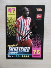 Jordan Siebatcheu autograph signed TC Topps Bundesliga "Union Berlin 2022/23"