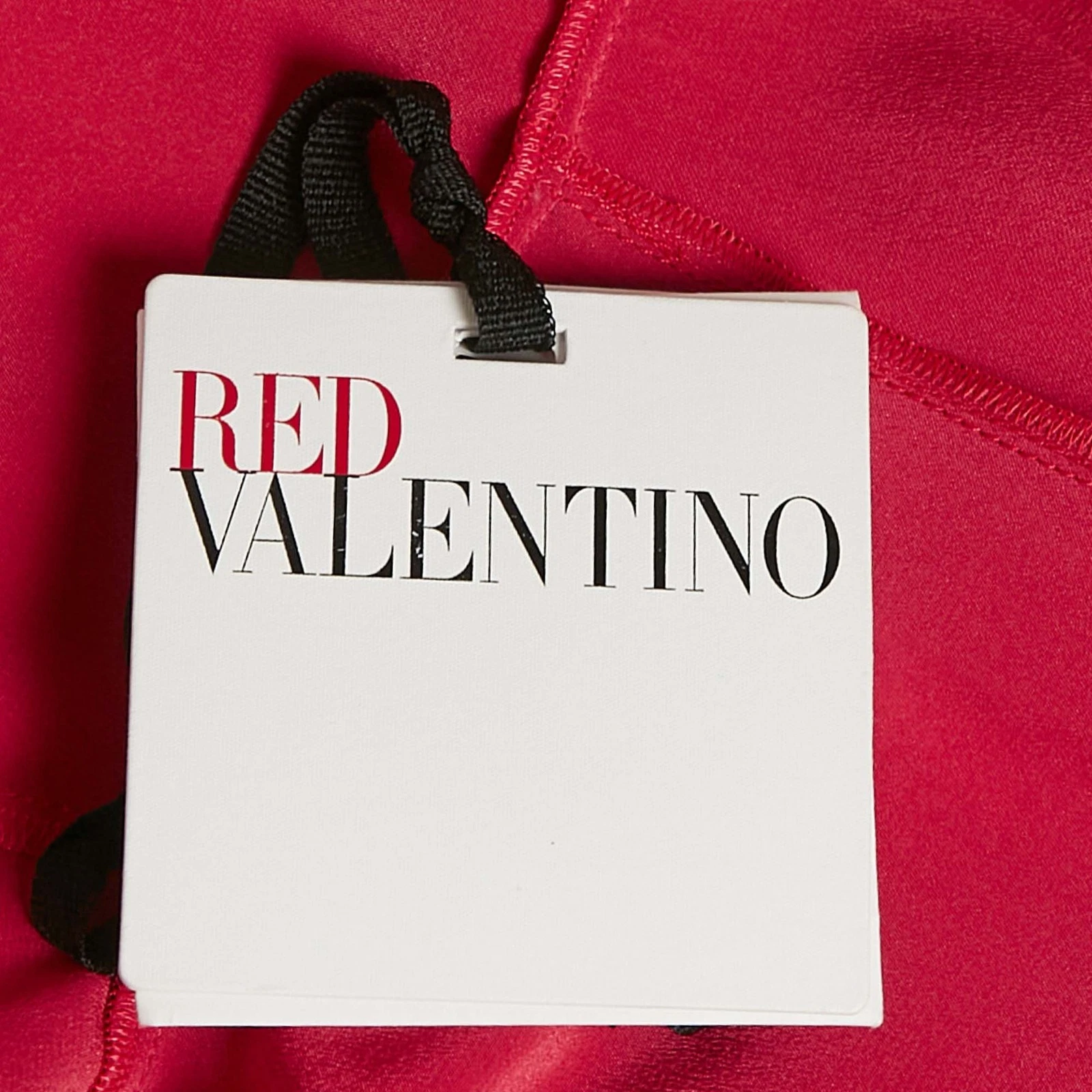 ROSSO Valentino Mini Abito Rosa Seta Increspato M