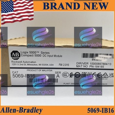 NEW PLC 5069-IB16 Logix 5000 Compact 5000 DC Input Module US Stock New