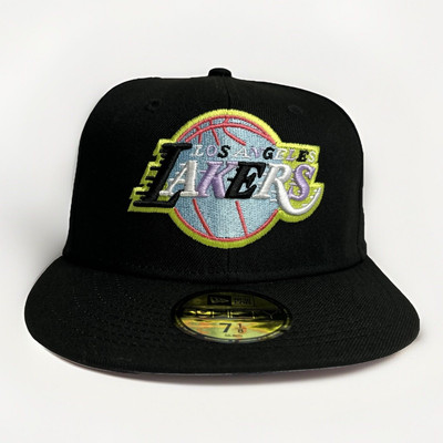 Los Angeles Lakers New Era 59FIFTY Unique Colorway & Sidepatch  7 1/8 **NEW**