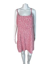 Old Navy Women's XL Dress Pink Floral Sundress Strappy Smocked Feminine Fairy