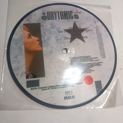 Eurythmics Here Comes The Rain Again 7 Inch Vinyl Picture Disc RCA 1984