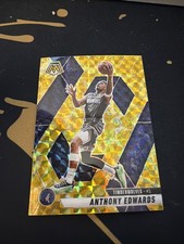 2024-25 Panini Mosaic - Anthony Edwards #36 Reactive Yellow Mosaic Prizm