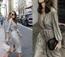 Alice + Olivia Katina Gathered Midi Dress Tie Belt Cocktail Sz 0