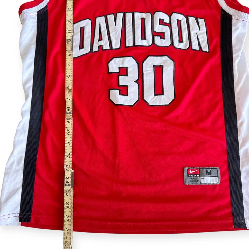 Nike Team Stephen Curry Jersey #30 Davidson Wildcats Red Medium NCAA Basketball - Image 2 of 4
