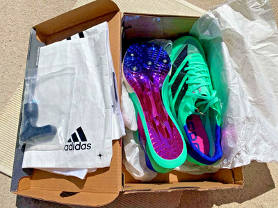 Size 5 - adidas Adizero Prime SP 2.0 Pulse Mint Lucid Blue