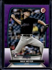 2023 Bowman Max Meyer RC Purple Rookie #/250 Marlins