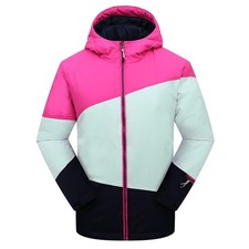 PHIBEE Girls Sportswear Waterproof Windproof Snowboard Ski Jacket Splice 12