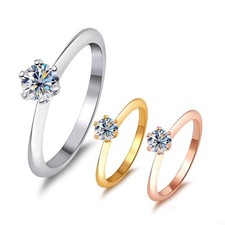 3ct D Color Real Round Moissanite Ring Solitaire Band 925 Sterling Silver GRA