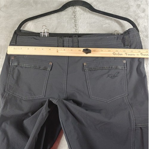 Kuhl Women's 14 Black Zipper Cargo Hiking Outdoor Pants Travel Activewear - Picture 5 of 9
