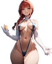 Makima Chainsaw Man Waifu Anime Sticker 6" Car Decal Weatherproof