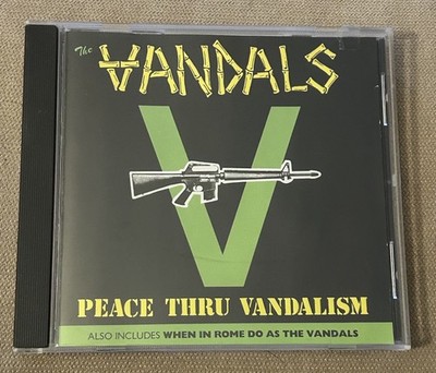 VANDALS Peace Through Vandalism-When in Rome CD 1989 Time Bomb  + FREE DRAWING