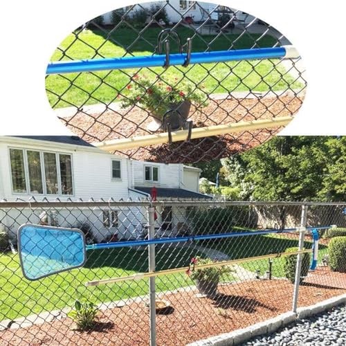 Non Rust Pool Pole Hangers - Ideal Pool Fence or Wall Mount Storage Hooks for 