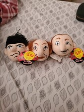 NWT Great American Fun Corp Three Stooges Knucklehead 1997 Plush set - No Sound