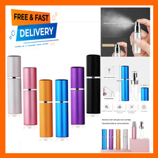 Refillable Perfume Atomizer Travel Size 5ml Leakproof Glass Spray Bottles 6 Pack