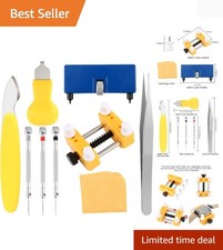 Comprehensive 9 PCS Watch Battery Replacement Kit with Adjustable Tools Included