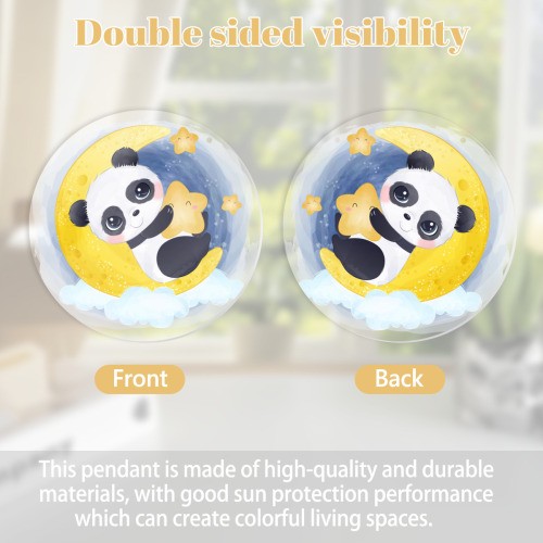 8" Stained Glass Rose Flower Hanging Ornament for Room Aesthetics Home Decor