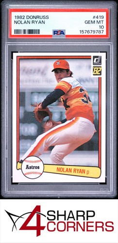 1982 DONRUSS #419 NOLAN RYAN ASTROS HOF PSA 10