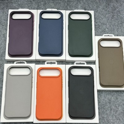 For iPhone 17 Air 6.5'' Original  Leather Case Magnetic Phone Case Magsafe Cover