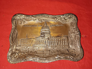 Vintage Trinket Tray, Utah State Capital, 4.5 Inch