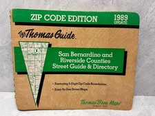 1989 Thomas Guide Zip Code Edition   San Bern...