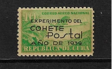 Postal Rocket Experiment. 1939. Havana.
