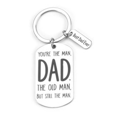 Dad Keychain,Dad Birthday Gift from Daughter,Father s Day Gifts, Stainless St...