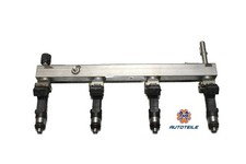 Opel Meriva B Einspritzleiste Einspritzdüsen 1,4 A14XER 55572731 0280151258