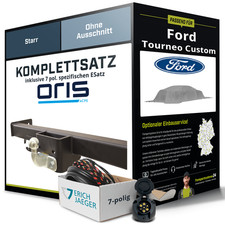 Für FORD Tourneo Custom V362 , F3 Anhängerkupplung starr +eSatz 7pol 12- NEU