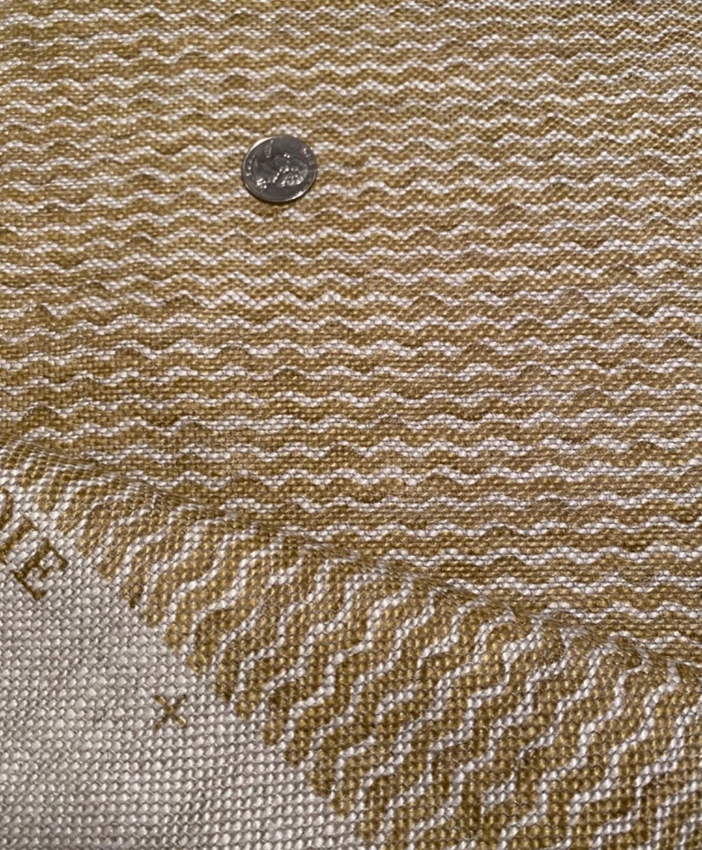 FERMOIE UK POPP-007 Popple Heavy 100% Linen Artisanal Fabric $361* Retail BTY - Image 4 of 4