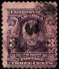 US Stamp Scott #302 Used VG-Fine 3 Cents Violet Andrew Jackson 1902 Series Issue