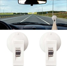 2PCS Suction Cup Card Bill Clip, Car Sun Shade Window Round Sucker Clamp, Multi-