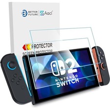 NEW AACL 2-Pack Nintendo Switch 2 Screen Protectors 7.9" Clear Tempered Glass