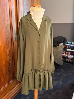 Sister Point Kleid oliv Khaki Gr L