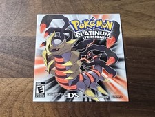 Pokemon Platinum Nintendo DS Insert ONLY No Game Original Advertising