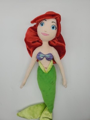 Disney Store The Little Mermaid Ariel 18'' Plush Authentic Original Rag Doll