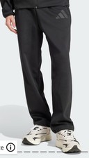 New Adidas Men  s Z.N.E. WOVEN PANTS Black Loose Fit Straight Leg, 2XL XXL ,NWT