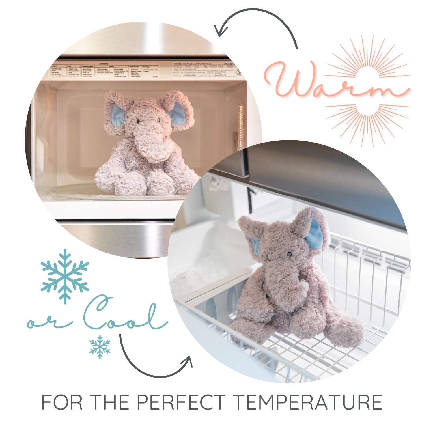 Nori The Narwhal - Microwavable & Weighted Plush Stuffed Animal - Heated Plus...