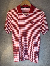 Nike Men  s Golf Polo Red White Size Small Embroidered Dri-Fit