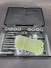 Vintage Sears Craftsman Kromedge Hexagon 26 Pc Tap & Die Set # 9-5204 ~ Clean!