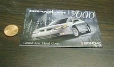 2000 Pontiac Grand Am Specs Card 2000 Pontiac Grand Am Specs Card