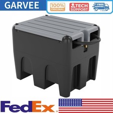 58 Gallon Portable Fuel Tank for Diesel Gasoline 10 GPM Flow Rate 13.1ft Hose